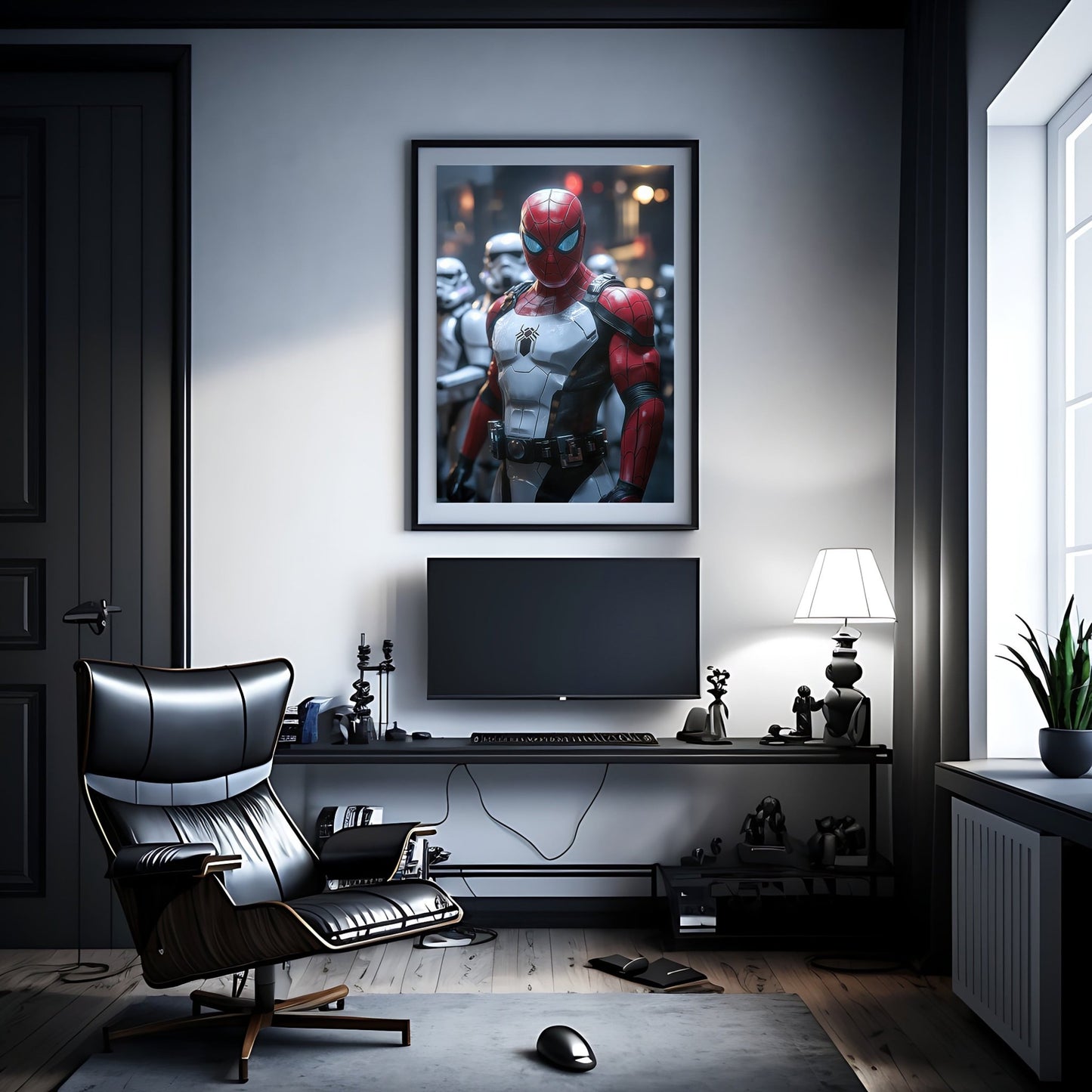 Spiderman Stormtrooper Digital Art Download - Luxuria Canvas