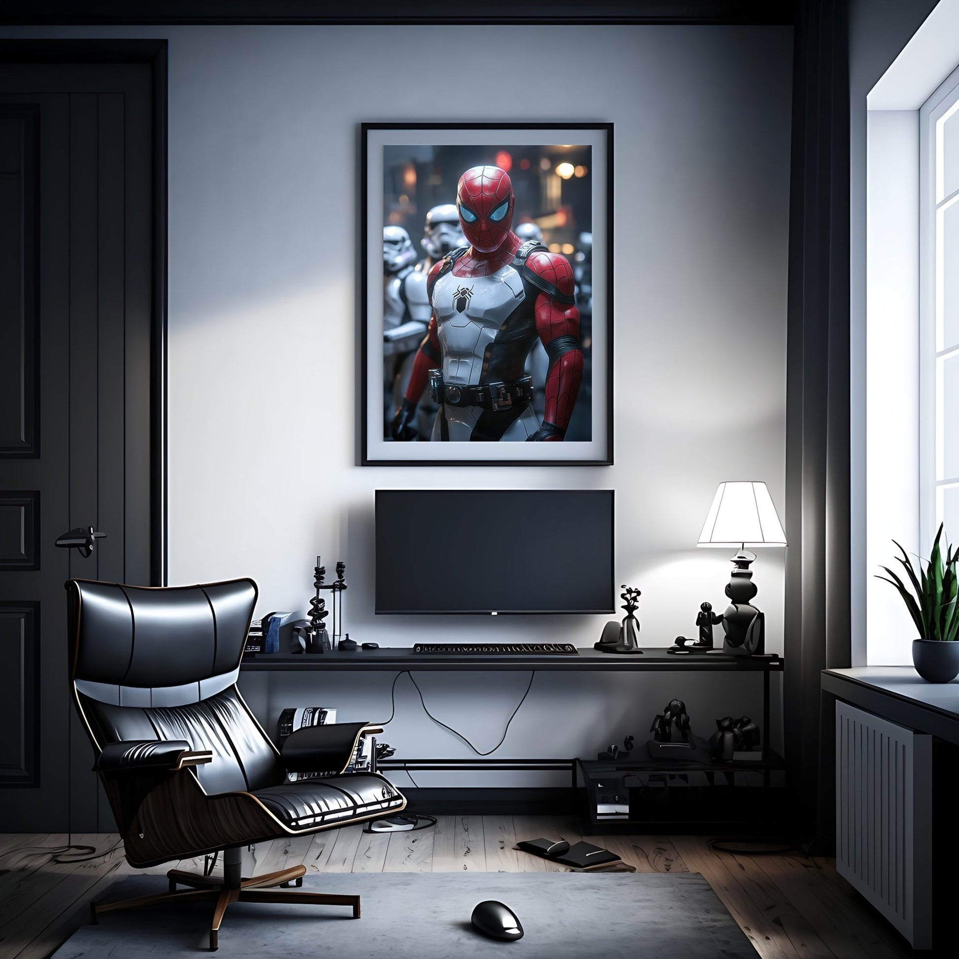 Spiderman Stormtrooper Digital Art Download - Luxuria Canvas