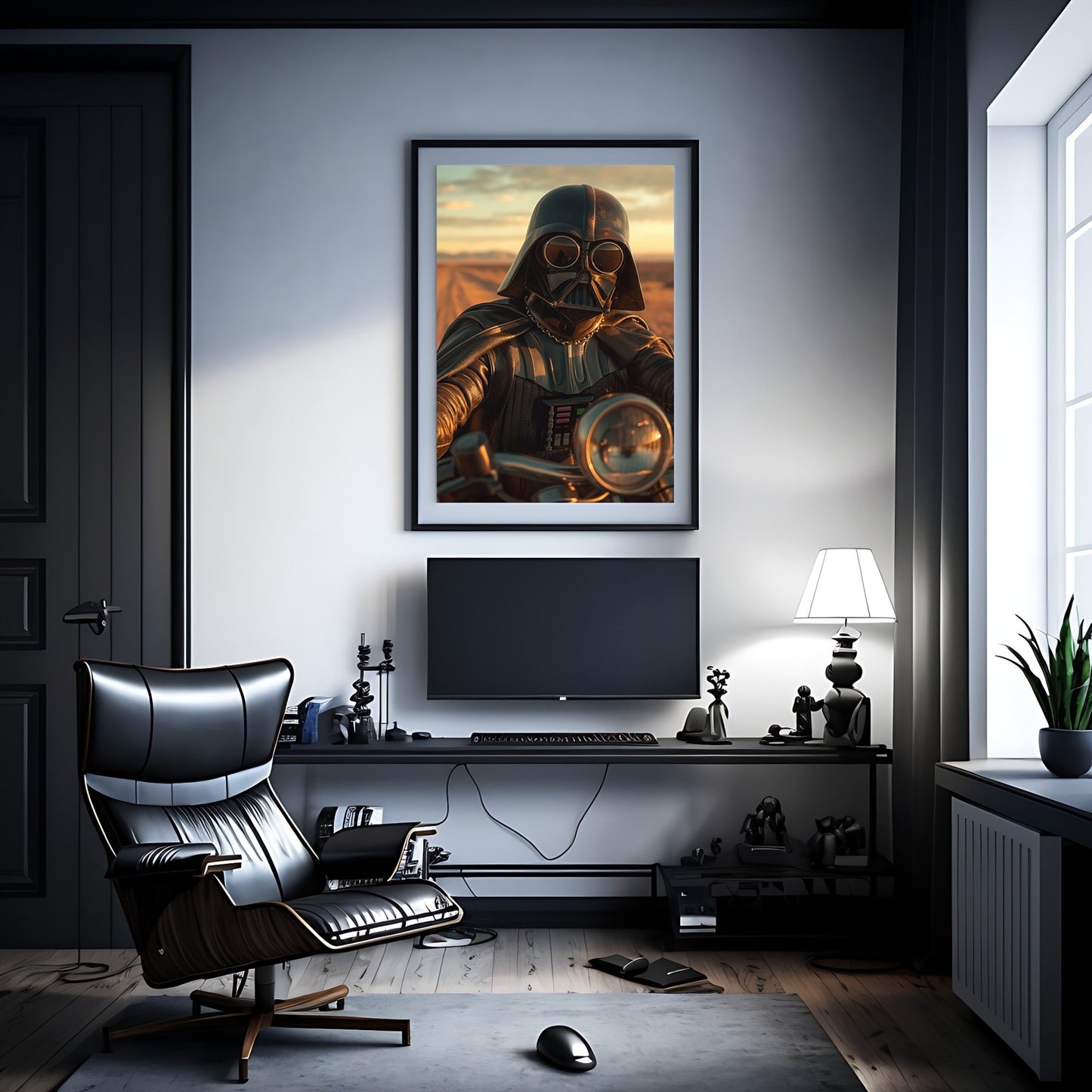 Darth Vader Biker Digital Art Download - Luxuria Canvas