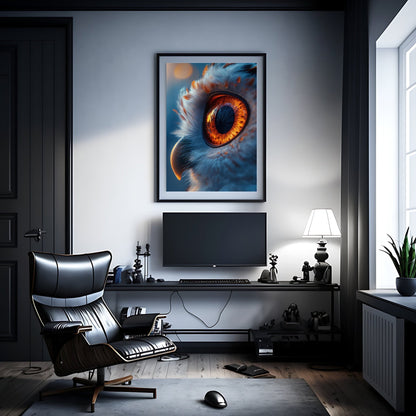 Owl Eye Digital Art Download - Luxuria Canvas