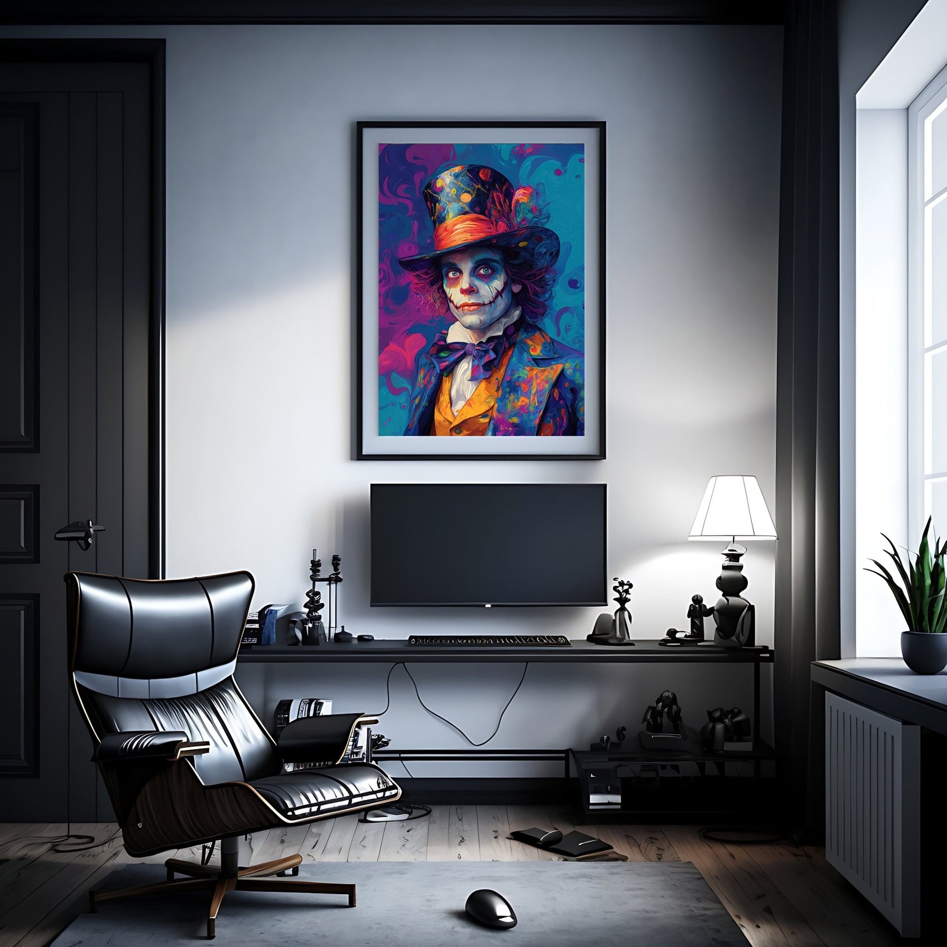 Psychedelic Mad Hatter, Digital Download - Luxuria Canvas