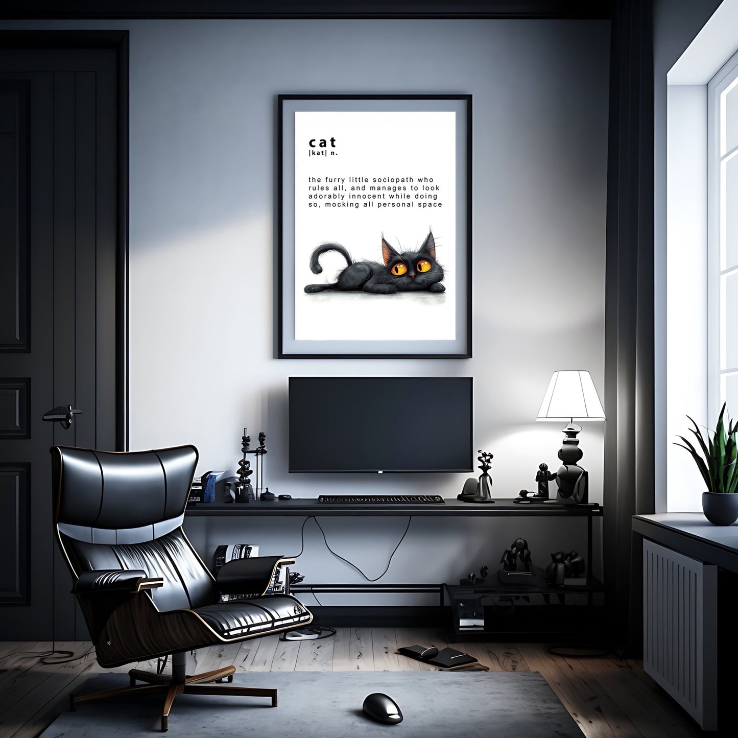 Cat Defined, High Quality Digital Download - Luxuria Canvas