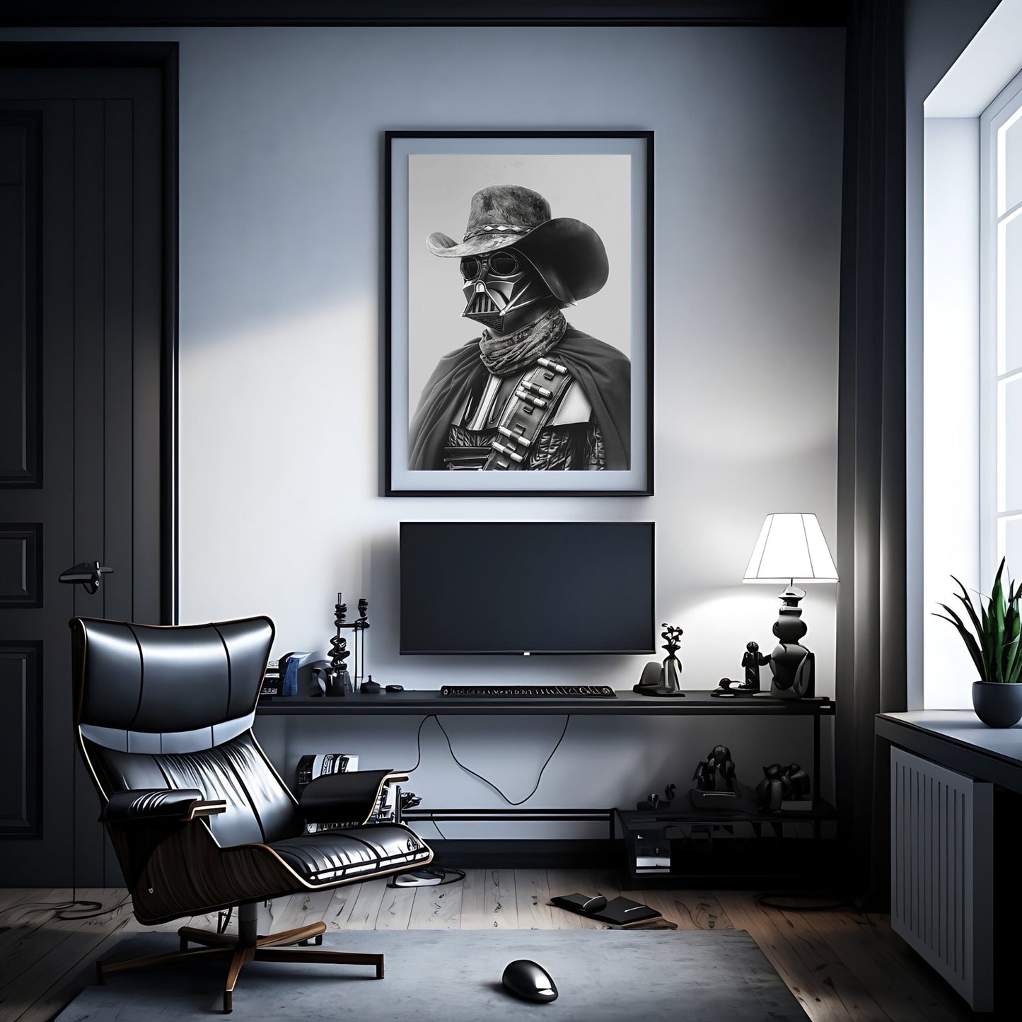 Darth Vader Wild West Digital Art Download - Luxuria Canvas