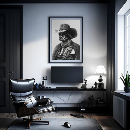 Darth Vader Wild West Digital Art Download - Luxuria Canvas