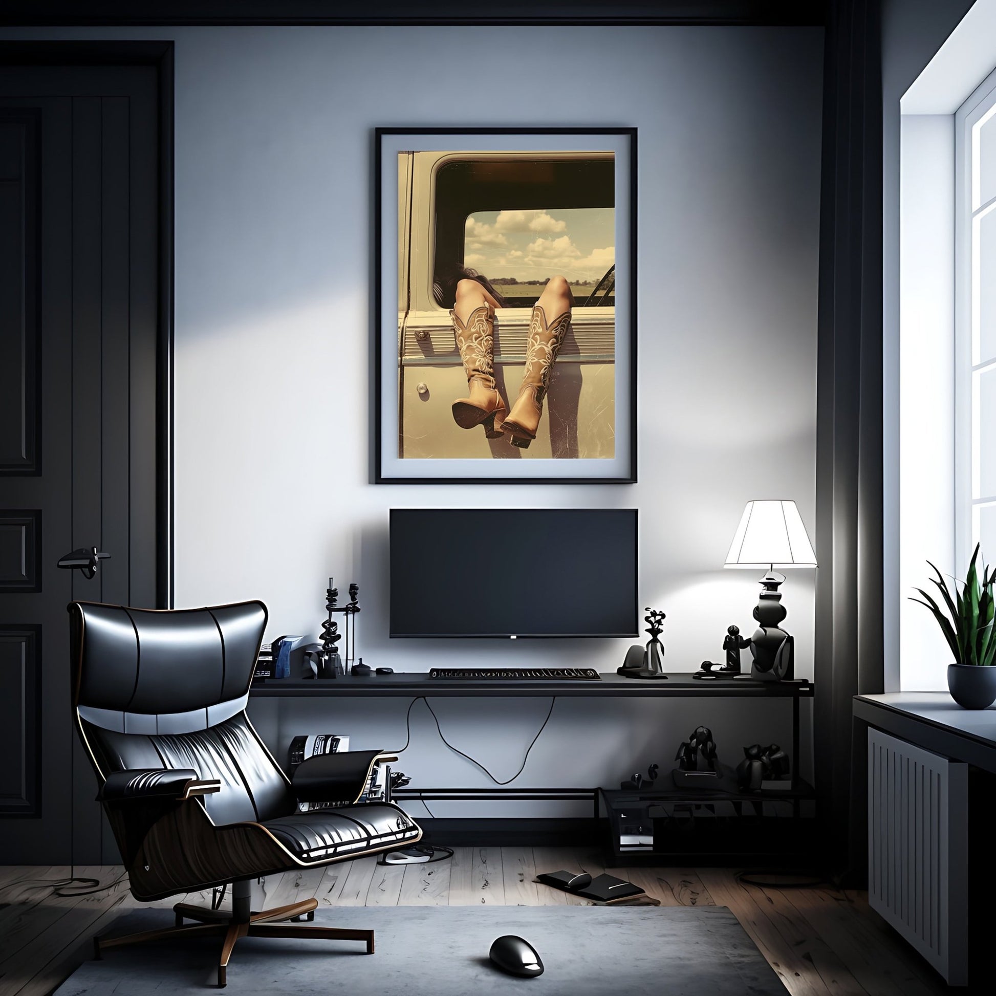 Vintage Cowgirl, High Quality Digital Download - Luxuria Canvas