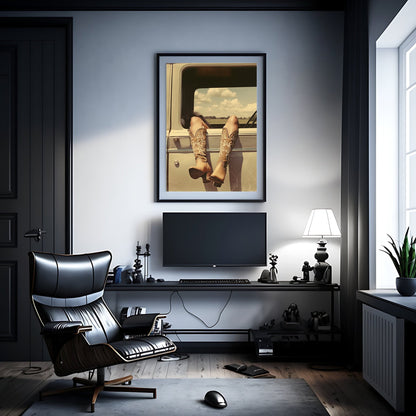 Vintage Cowgirl, High Quality Digital Download - Luxuria Canvas