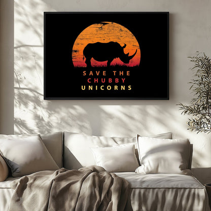 Chubby Unicorn, High Quality Digital Download - Luxuria Canvas