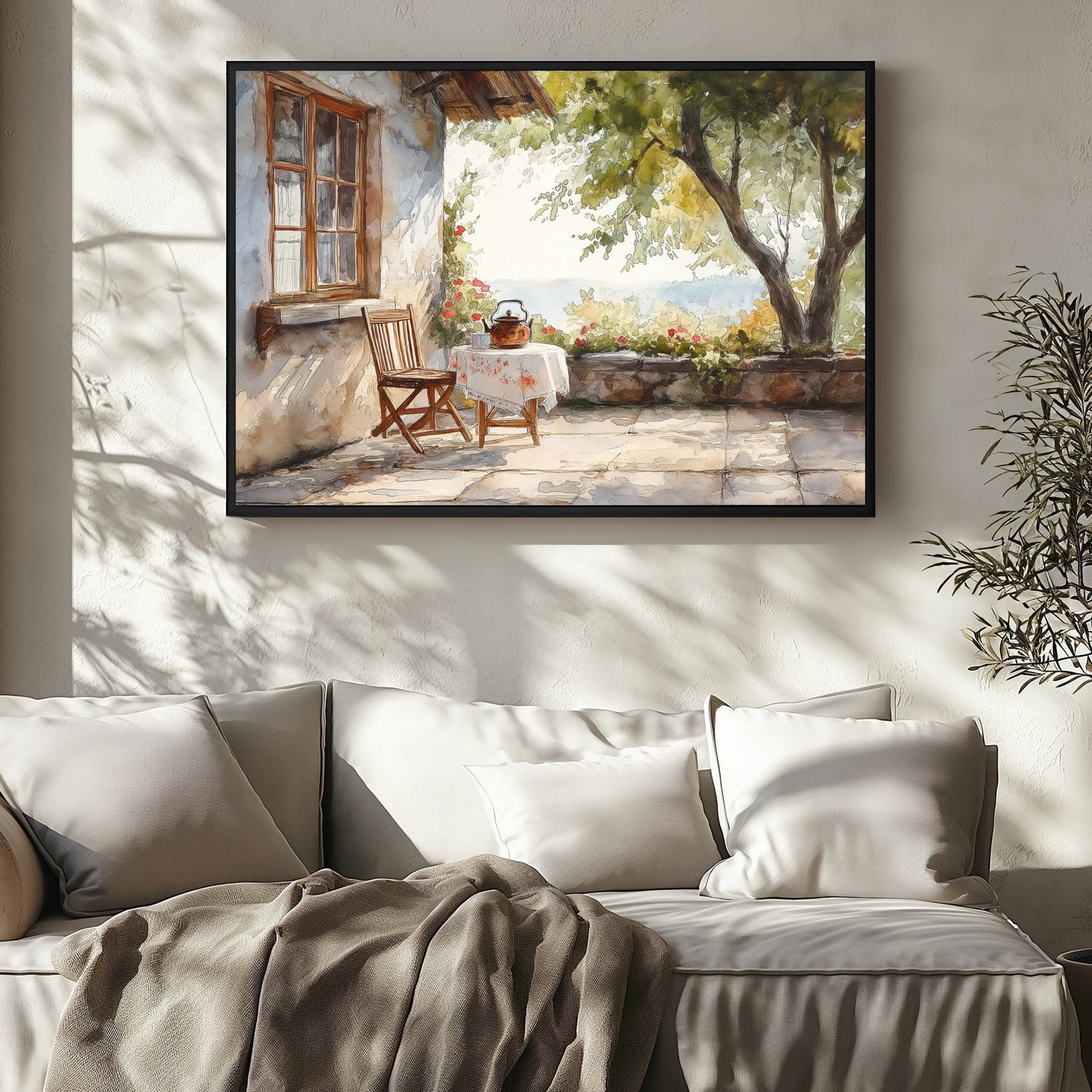 Old Cottage Summer Day Digital Art Download - Luxuria Canvas