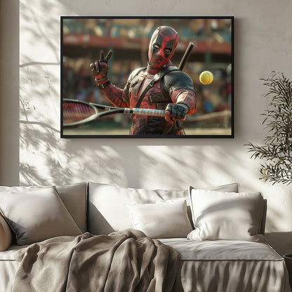 Deadpool Tennis Digital Art Download - Luxuria Canvas