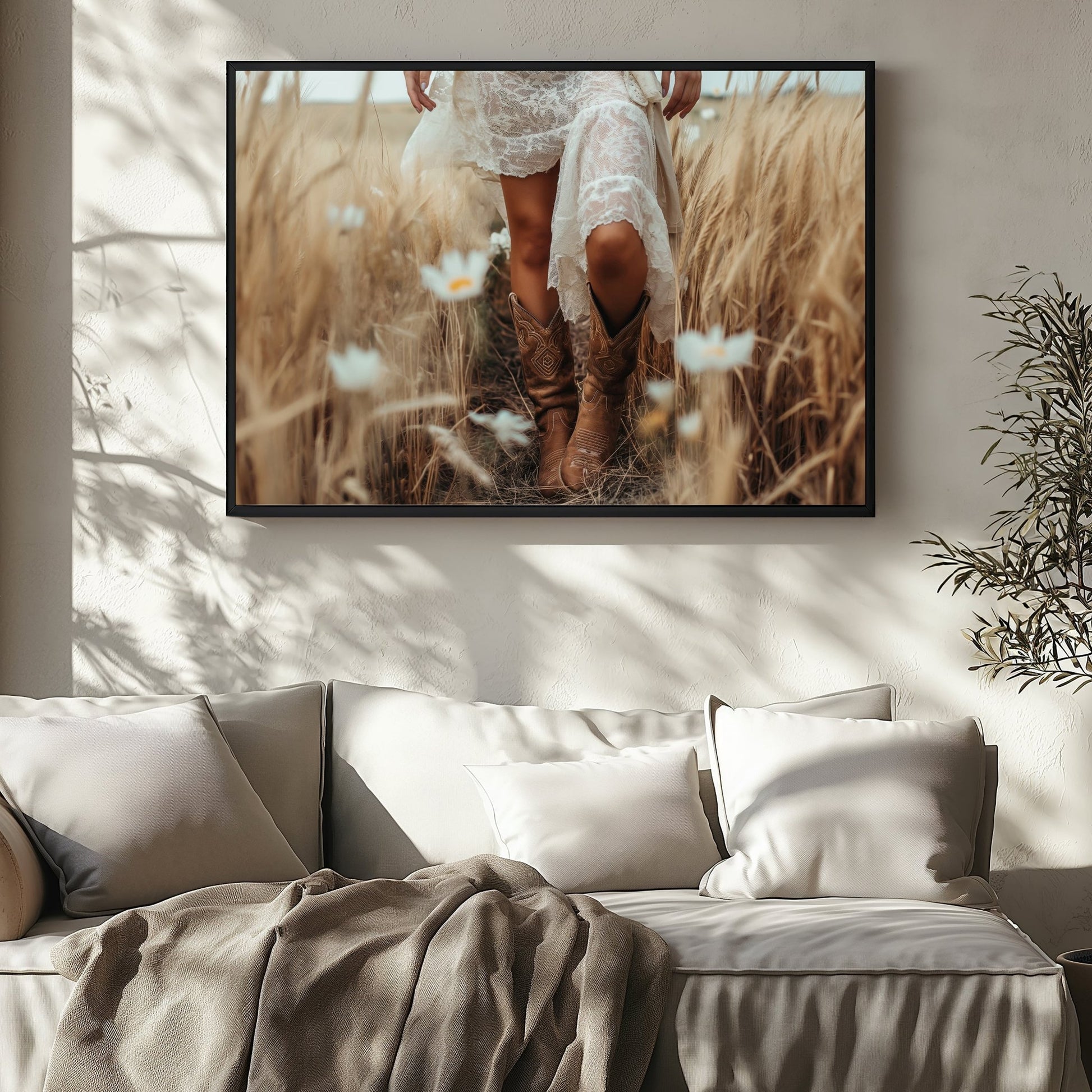 Cowgirl Boots and Skirt Digital Art Download - Luxuria Canvas