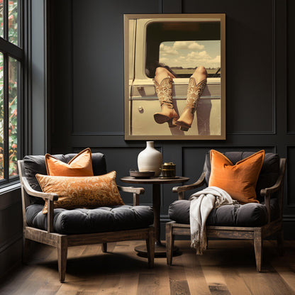 Vintage Cowgirl, High Quality Digital Download - Luxuria Canvas