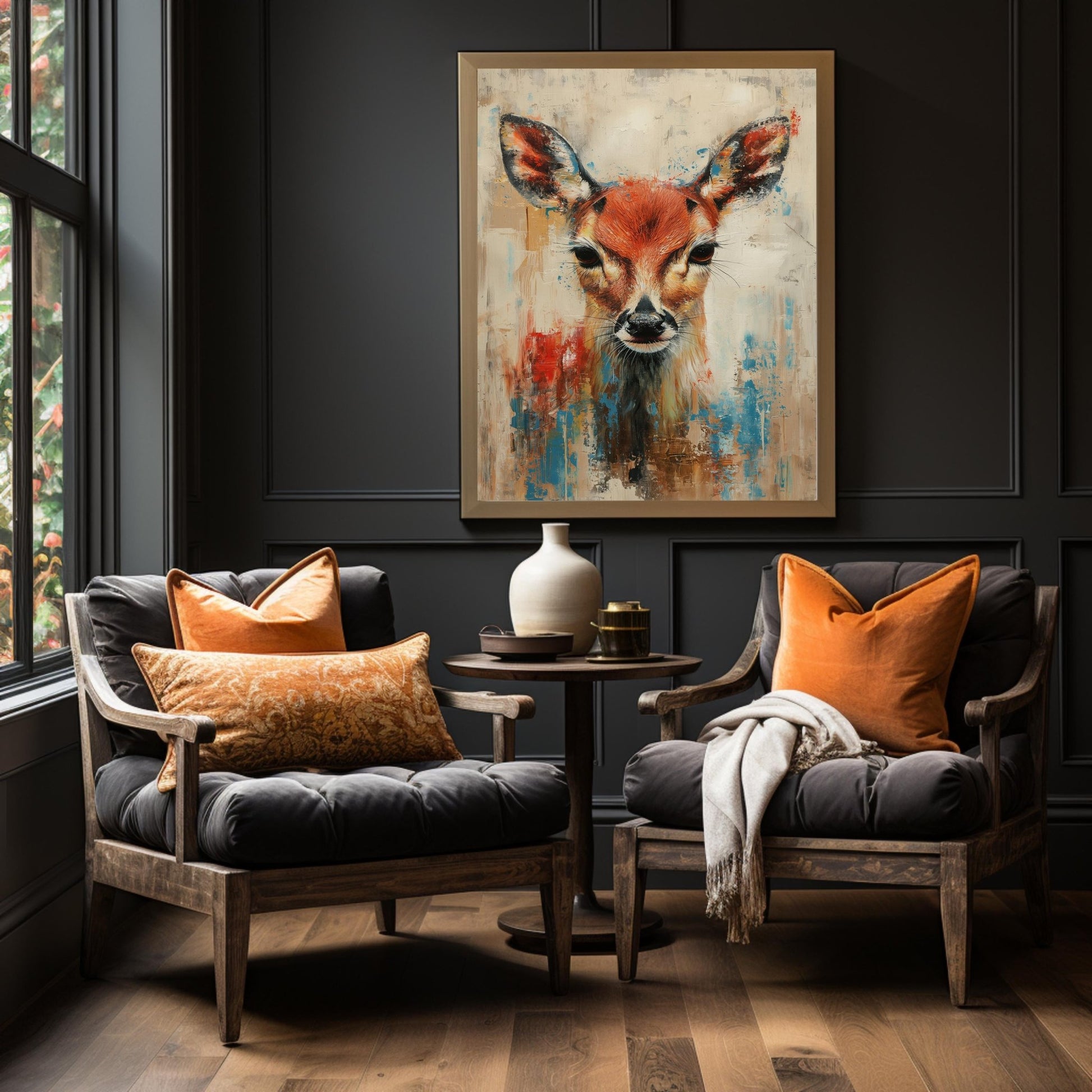 Deer Painting, High Quality Digital Download - Luxuria Canvas