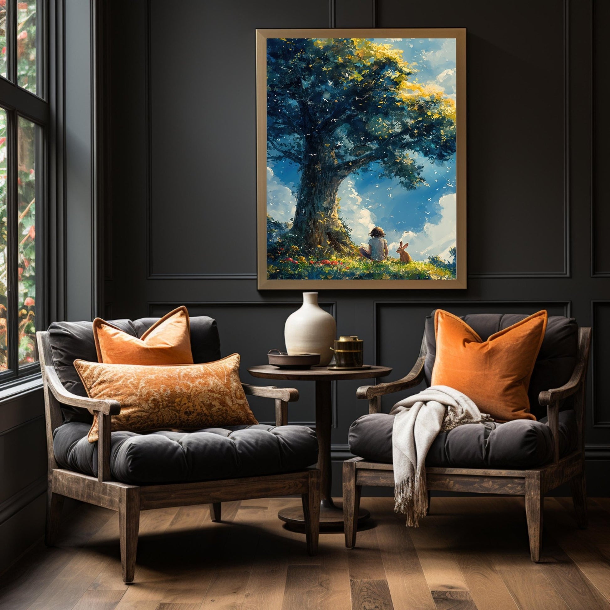 Reading Tree, High Quality Digital Download - Luxuria Canvas