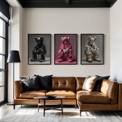 Hypebeast Street Triple Digital Art Download - Luxuria Canvas